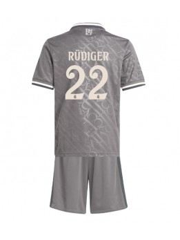 Real Madrid Antonio Rudiger #22 Replika Tredje Kläder Barn 2024-25 Kortärmad (+ byxor)